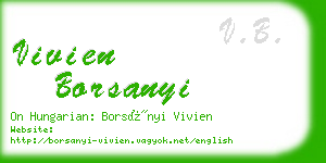 vivien borsanyi business card